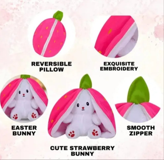 Cute Pink Bunny Plush Toy