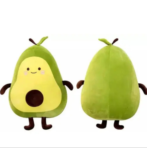 Cute Avocado Teddy Bear Plush Pillow