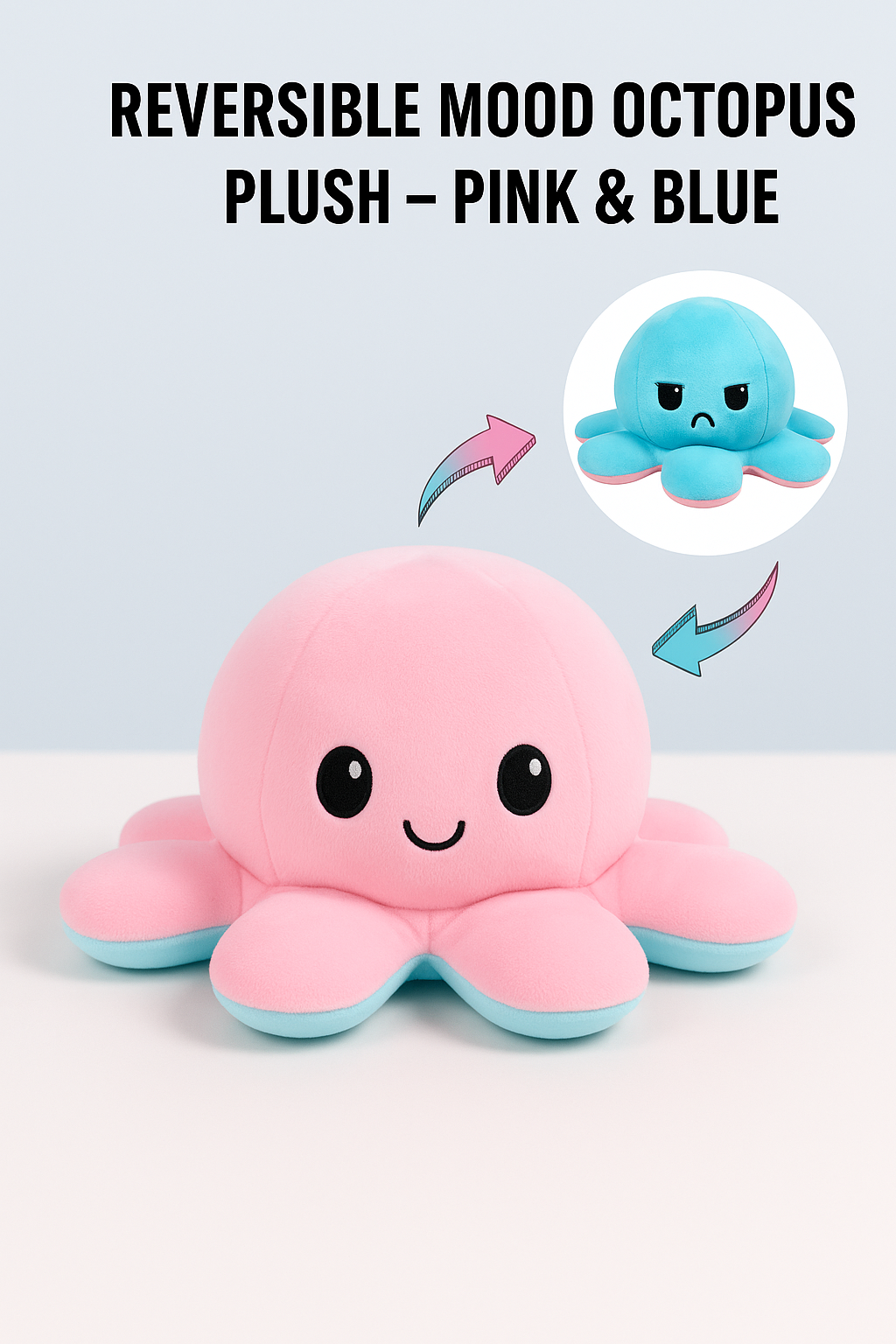 Adorable Pink Octopus Plush
